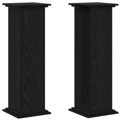 Abbildung von vidaXL Pflanzenständer Schwarze Eiche 33x33x100 cm Holz