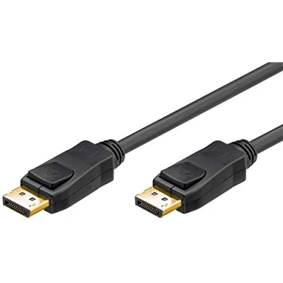 Abbildung von goobay 49960 DisplayPort Verbindungskabel 1.2, 4K, vergoldet, Stecker auf für Übertragung von Video/Audio Signalen, 3 Meter