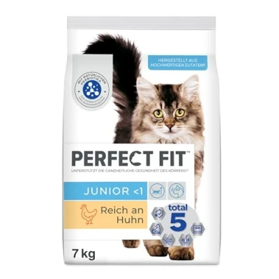 Abbildung von PERFECT FIT Junior Trockenfutter für junge Katzen unter 1 Jahr Huhn, 7 kg (1 Beutel)