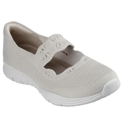 Abbildung von Skechers Modern Comfort Women&#039;s Seager Cute N&#039; Coy Mary Jane Flat, Natürlich, 37.5 EU