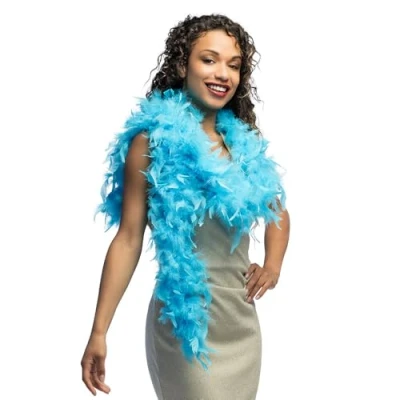 Abbildung von Boland Feder Boa, Länge circa 180 cm, Kostüm Accessoire, Charleston, 20er Jahre, Flapper, Karneval, Mottoparty