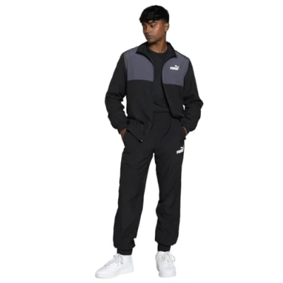 Abbildung von Puma Colorblock SUIT Trainingsanzug, Herren, Größe: Small, black