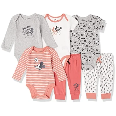 Abbildung von Amazon Essentials Disney Marvel Star Wars Baby Jungen 6 teiliges Outfit Set, 6er Pack, Mickey Expressions, 24 Monate