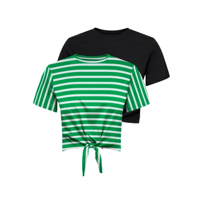 Abbildung von ONLY Kurzarmshirt &quot;ONLMAY LIFE S/S SHORT KNOT TOP BOX 2PACK&quot;