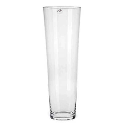 Abbildung von matches21 Vase Glas konisch Kegelform Dekoglas Glasvase Blumenvase hoch rund 1 STK Ø 17x50 cm