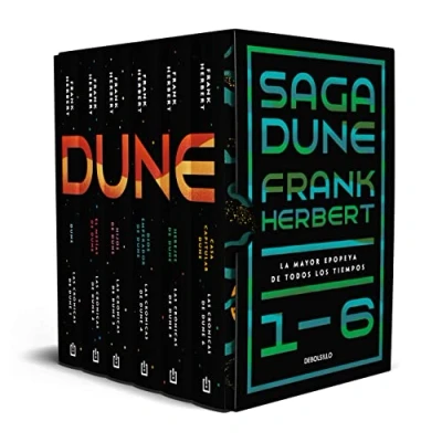 Abbildung von Saga Dune 1 6. La mayor epopeya de todos los tiempos: (edición estuche con: El mesías Hijos Dios emperador Herejes Casa capitular Dune) (Best Seller)