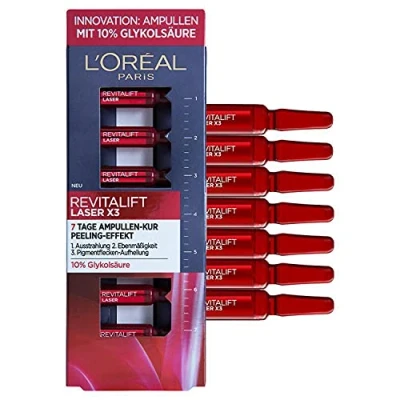 Abbildung von L&#039;Oréal Paris Skin Revitalift Laser X3 7TAGEAMPULLENKUR Serum, Damen, Größe: 7 ml,