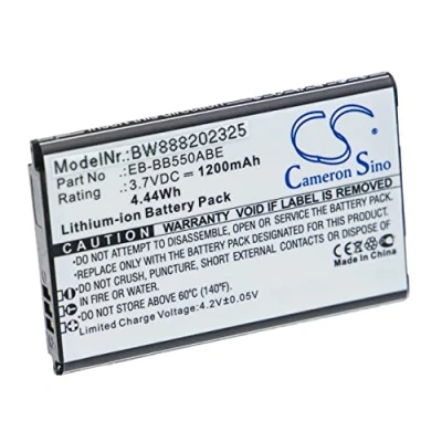 Abbildung von vhbw Akku Ersatz für Samsung EB BB550ABE Handy Smartphone Telefon (1200mAh, 3,7V, Li Ion)