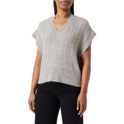 Abbildung von ONLY Damen ONLMELODY Vest KNT NOOS Pullover, Pure Cashmere/Detail:Melange, XS