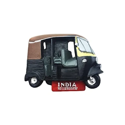 Abbildung von wedaredai Indien 3D TukTuk Kühlschrank Magnet Tourist Souvenir Reise Aufkleber, Magnet, Haus und Küche Dekoration Kollektion von China