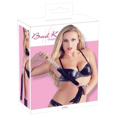 Abbildung von Peitsche „Whip&quot;, Mikrofaser Riemen an Glasgriff/dildo