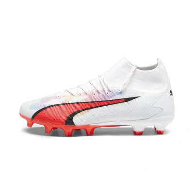 Abbildung von Puma Ultra PRO FG/AG Fußballschuh Nocken, Herren, Größe: 42, White/black/fire orchid Schuhe