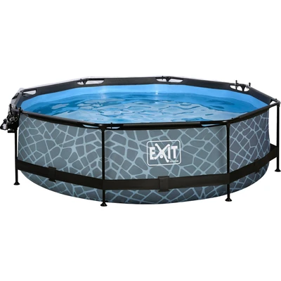 Abbildung von EXIT Pool mit Abdeckung ø300cm Stone