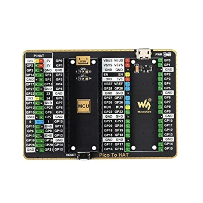 Abbildung von GPIO Expander HAT Board for Raspberry Pi Pico Series, 1x Standard 40PIN, 2x20PIN Direct Attaching