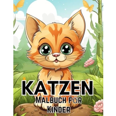 Abbildung von Katzen Malbuch für Kinder von 8 12 Jahren: Niedliche und liebenswerte Cartoon Kätzchen