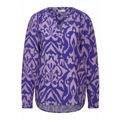Abbildung von Street One Print Tunika, Damen, Größe: 34, Blau