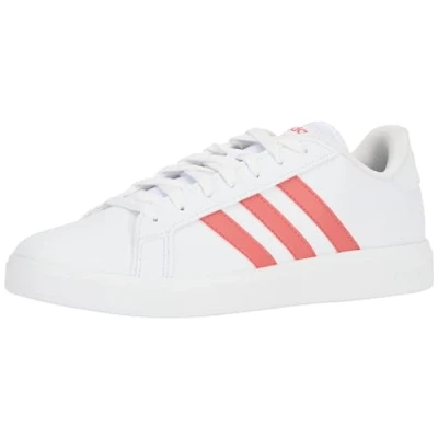 Abbildung von adidas Herren Grand Court Base 2.0 Shoes Schuhe, Cloud White/preloved Scarlet/Cloud White, 45 1/3 EU