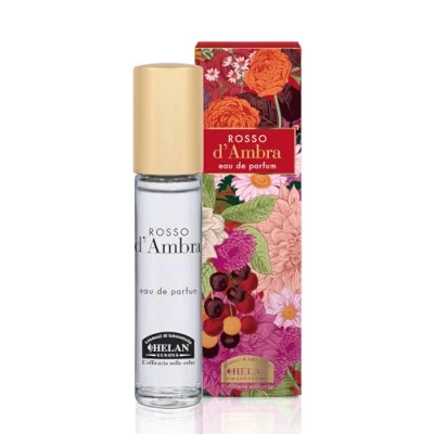 Abbildung von Helan, Rosso d&#039;Ambra Damenduft mit süßen Mandeln, Eau de Parfum für Damen, fruchtig, holziger Bernstein, Frauenduft ausgewogenen Noten süß und würzig, Duft Made in Italy, 10 ml