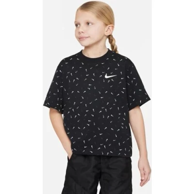Abbildung von Nike Boxy Swoosh T Shirt Black 158