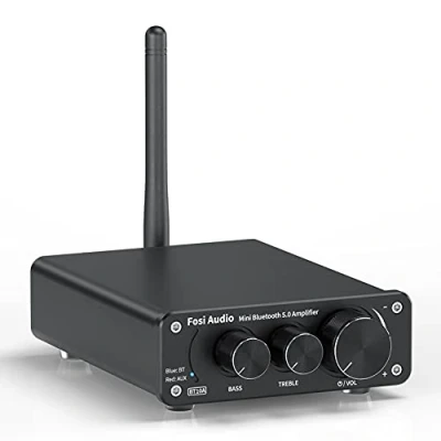 Abbildung von Fosi Audio BT10A Bluetooth 5.0 Stereo Verstärker Empfänger 2 Kanal Klasse D Mini Hi Fi Integrierter Verstärkter Geeignet für Lautsprecher zu Hause 50W x2 TPA3116
