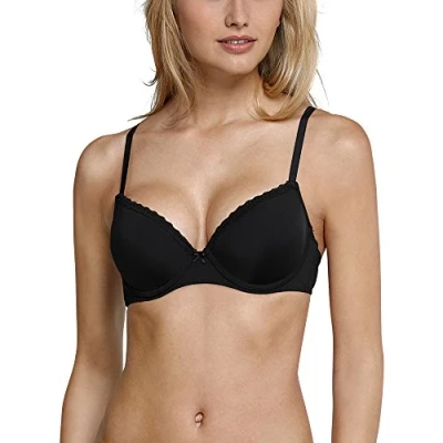 Abbildung von Schiesser Pushup BH, Damen, Größe: 80C, Schwarz