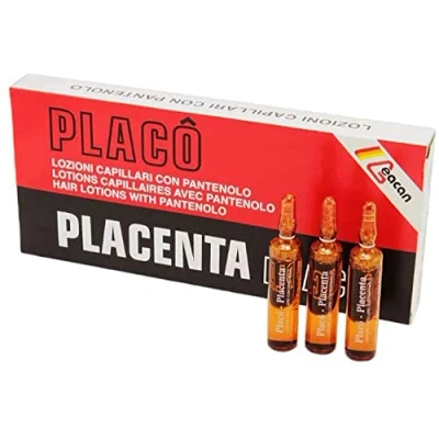 Abbildung von Placenta Placo Ampullen, gegen Haarausfall, intensive Behandlung, 12 x 10 ml Brennnessel und Kollagen, stimuliert es effektiv