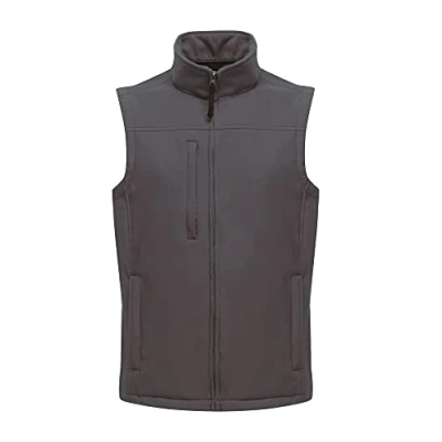 Abbildung von Regatta Professional Softshell Weste Flux für Herren, Grau, Größe M, wasserabweisend und wärmend