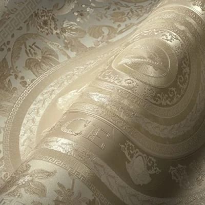 Abbildung von Versace Vliestapete &quot;Wallpaper 5 Floral Design&quot;, leicht glänzend, Designertapete, auffallende Fliesen Tapete