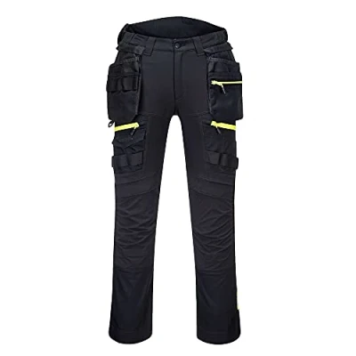 Abbildung von Portwest DX4 Bundhose mit abnehmbaren Holstertaschen, Größe: 32, Farbe: Schwarz, DX440BKR32