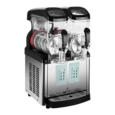 Abbildung von Royal Catering Slush Maker Maschine 2 x 6 Liter 20 C Ice Cream Funktion, Stahl, Kunststoff (Polycarbonat)