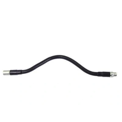 Abbildung von INNA Glas Schwanenhals für Mikrofone mit f/m XLR Anschluss, 47cm, schwarz Mikrofonarm/Mikrofonanschluss