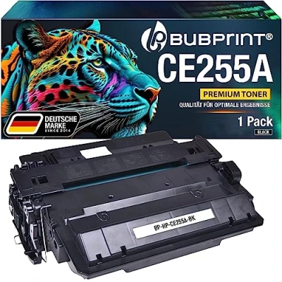 Abbildung von Bubprint Toner kompatibel als Ersatz für HP 55A CE255A Laserjet P3010 P3011 P3015 P3015DN P3015N P3015X Pro MFP M521dn M521dw Enterprise 500 M525 M525dn M525c Schwarz
