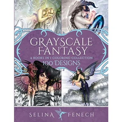 Abbildung von Grayscale Fantasy Coloring Collection: 100 Designs (Fantasy by Selina, Band 29)