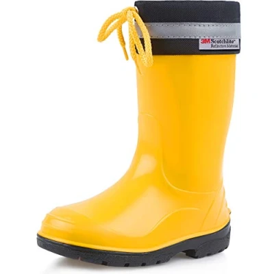 Abbildung von Ladeheid lange Regenschuhe für Mädchen und Jungen LA 972 Gummistiefel Kinder mit Stulpe zum Schnüren