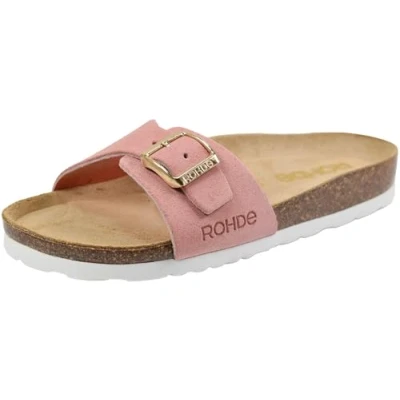 Abbildung von Rohde ALBA Pantolette flach, Damen, Größe: 37, Rose Schuhe