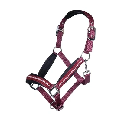 Abbildung von HKM Halfter Berry Weinrot Warmblut