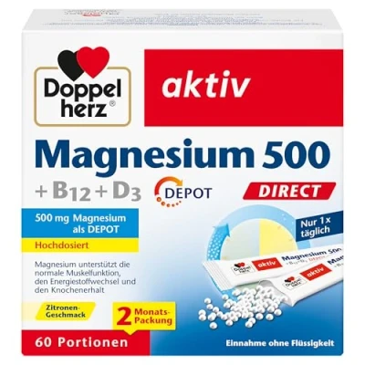 Abbildung von Doppelherz Magnesium 500 + B12 D3 DEPOT DIRECT 60 St