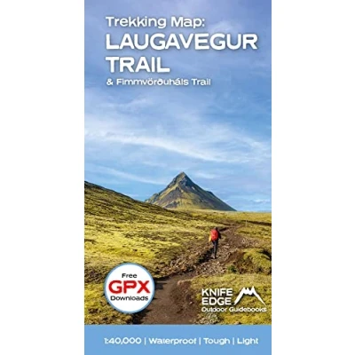 Abbildung von Trekking Map: Iceland&#039;s Laugavegur Trail: &amp; Fimmvörðuháls Trail (Knife Edge guidebooks)
