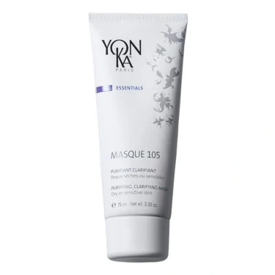 Abbildung von Masque105 Gesichtsmaske Yonka 75ml Für Trockene Oder Empfindliche Haut Entgiftende Tonerden, Reinigende Ätherische Öle Reinigt, Absorbiert Talg, Verkleinert Poren Bei Akne Wasser Abspülen