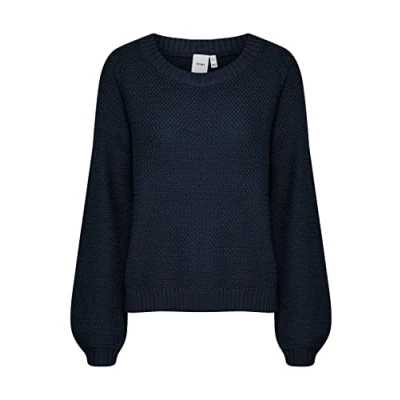 Abbildung von ICHI Ihnoelle LS Strickpullover, Damen, Größe: XL, Melange