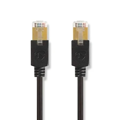 Abbildung von Nedis Cat 6 Kabel RJ45 Stecker F/UTP 20.0 m rund LSZH / PVC Anthrazit Verpackung mit Sichtfenster