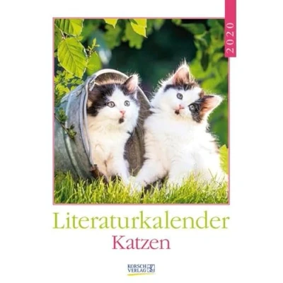 Abbildung von Literaturkalender Katzen 2020: Literarischer Wochenkalender * 1 Woche Seite literarische Zitate und Bilder 24 x 32 cm