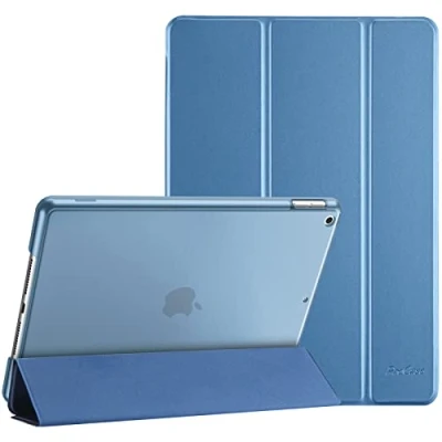 Abbildung von ProCase Hülle für iPad 9./8./7. Generation 10,2 Zoll 2021 2020 2019, Schutzhülle Smart Case Cover Kompatibel mit 9/8/7 Blau