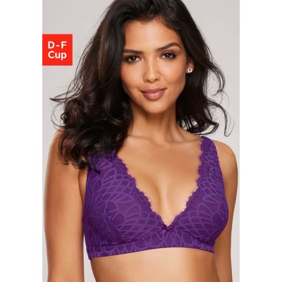 Abbildung von Lascana Bralette Triangel BH, Damen, Größe: 70E, Lilac