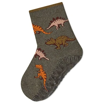 Abbildung von Sterntaler Baby Jungen Fliesen Socken FLI Soft Dinos Strümpfe Rutsch mit Motiv und Vollplüsch grün, 18