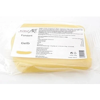 Abbildung von Rollfondant sweetArt 250 g Gelb