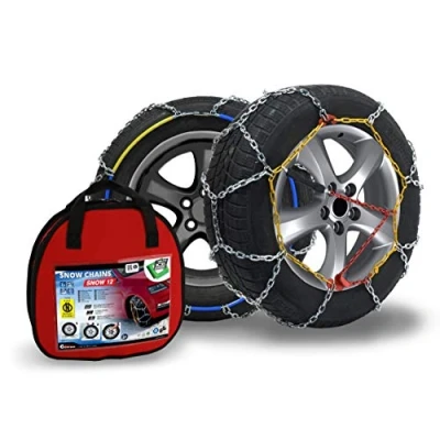 Abbildung von COMPASS Schneeketten Snow 12mm für Reifen 185/65 R15 ÖNORM, TÜV geprüft (070) 1 Paar, Extra Stark