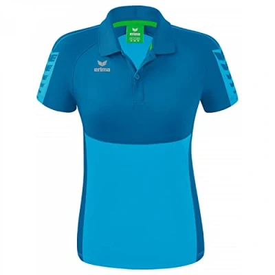 Abbildung von Erima Damen Six Wings Sport Polohemd, curacao, 36