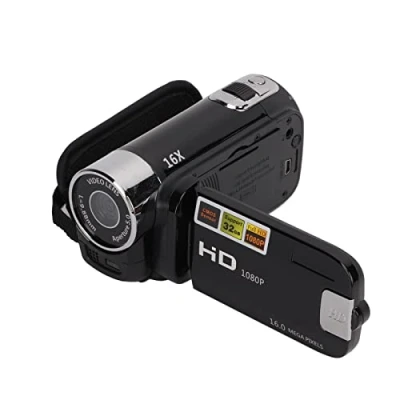 Abbildung von Annadue Digitalkamera,Kompakte Taschenvideokamera mit 2,7 Zoll Farbbildschirm,Full HD 1080P Videorecorder DV Digitalkamera,16 facher Digitalzoom für Studenten,Jugendliche und ältere Menschen(Schwarz)
