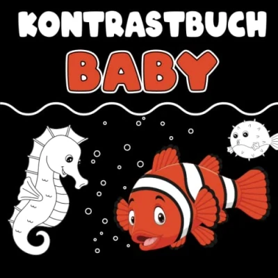 Abbildung von Kontrastbuch für Baby ab 0 Monate: Schwarz Weiß Buch Neugeborene